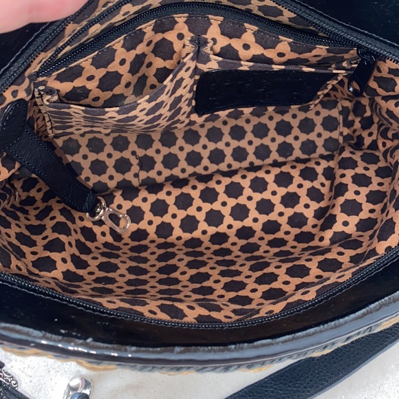 Brighton woven rattan & leather bag preloved & excellent condition - Picture 7 of 10